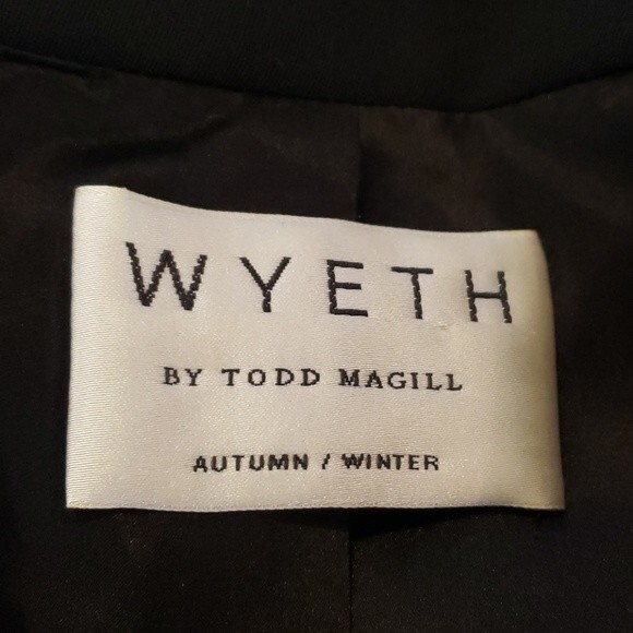 WYETH By Todd Magill Short Wool Dress Coat size L - Picture 6 of 7